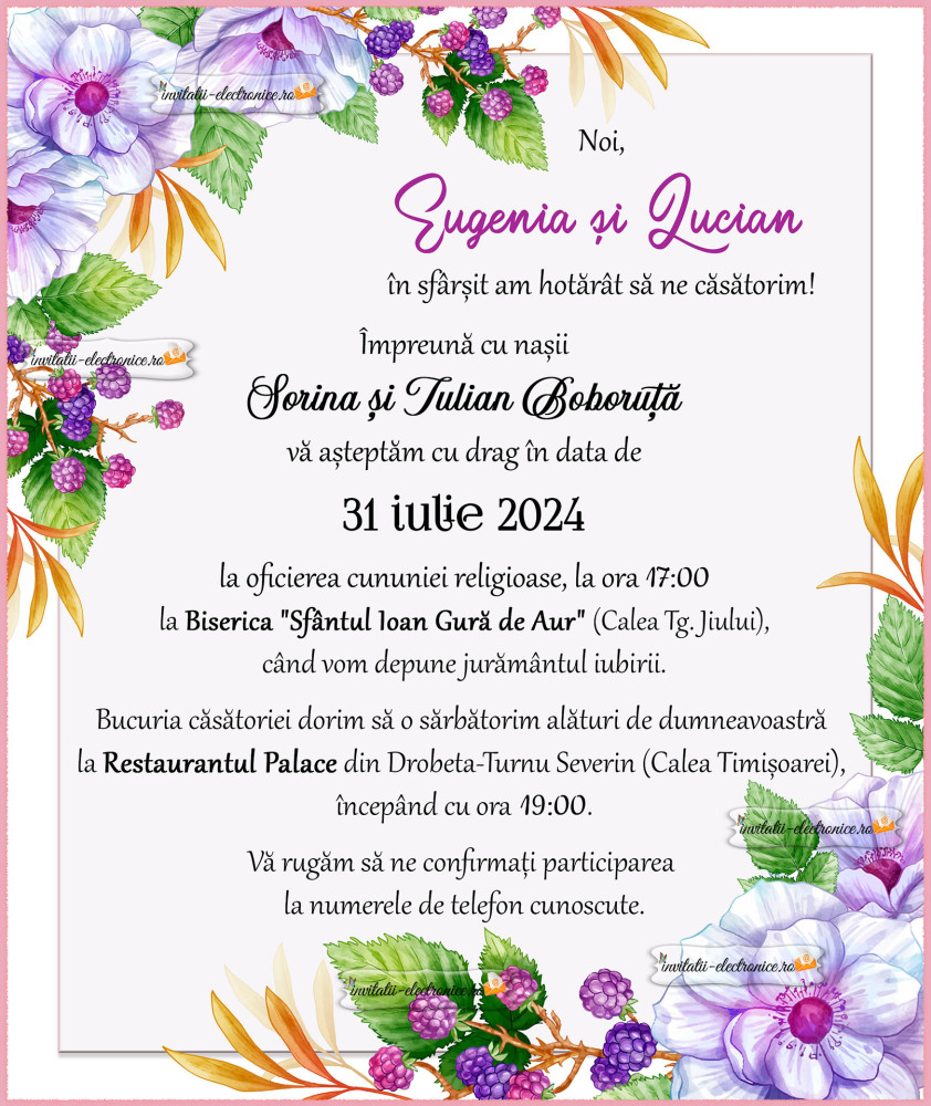 invitatie de nunta