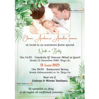 Invitatie nunta si botez 2 in 1