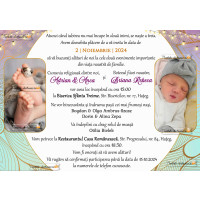 Invitatie nunta si botez