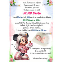 Invitatie la botez fetita 