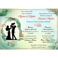 Invitatie la nunta + botez 2 in 1