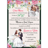 Invitatie la nunta si botez 2 in 1