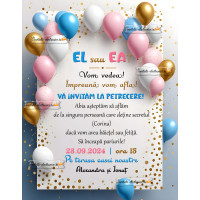 Invitatie la petrecere aflare sex bebe