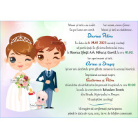 Invitatie la nunta si botez baietel