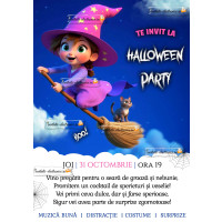 Invitatie petrecere Halloween