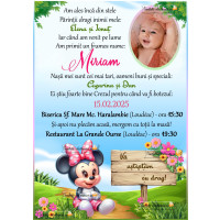 Invitatie la botez cu Minnie