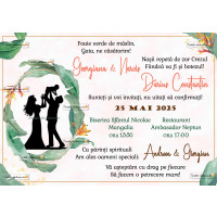 Invitatie la nunta + botez 2 in 1