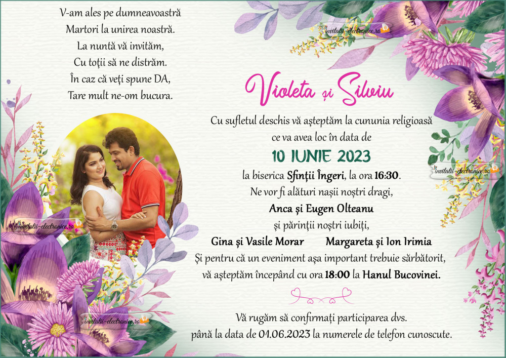 Invitatie de nunta online