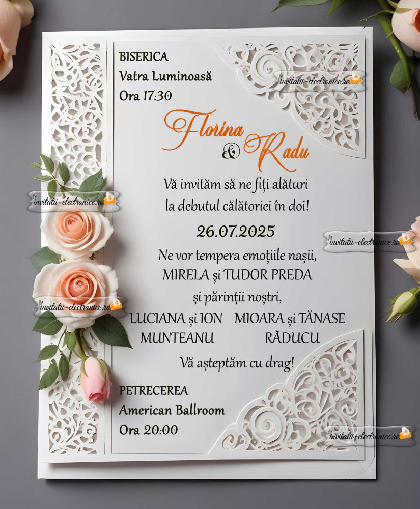 Invitatie electronica la nunta