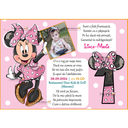 Invitatie cu Minnie Mouse