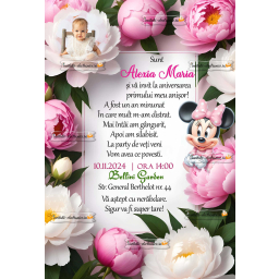 Invitatie cu Minnie Mouse