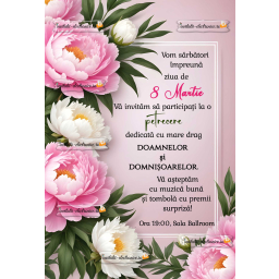 Invitatie la petrecerea de 8 Martie